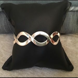 Sterling silver handcrafted Mexican cuff bracelet